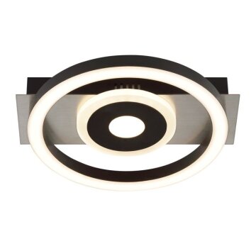 Brilliant moderne LED plafondlamp Maureen met Memoryfunctie en ronde lichtcirkels