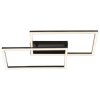 Brilliant LED plafondlamp Jorvic, 2 verspringende frames, 3000 Kelvin warmwit