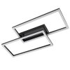 Brilliant LED plafondlamp Jorvic, 2 verspringende frames, 3000 Kelvin warmwit