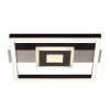Brilliant Leuchten vierkante LED plafondlamp Baldo, Memoryfunctie, 3000 Kelvin warmwit