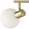 Brilliant Leuchten plafondspot Cony met 2 witte glazen bollen en draaibare koppen