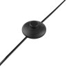 Brilliant landelijke staande lamp Cony met draaibare lampkop en ronde witte glazen kap