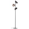 Brilliant Leuchten industriële staande lamp Jane met 3 draaibare en kantelbare lampkoppen