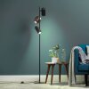 Brilliant Leuchten industriële staande lamp Jane met 3 draaibare en kantelbare lampkoppen