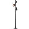 Brilliant Leuchten industriële staande lamp Jane met 3 draaibare en kantelbare lampkoppen