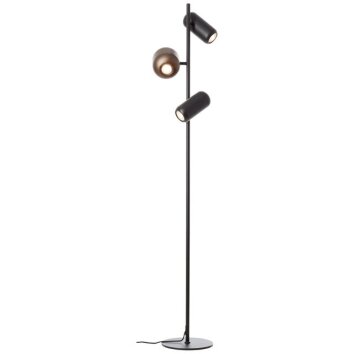 Brilliant Leuchten industriële staande lamp Jane met 3 draaibare en kantelbare lampkoppen