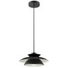 Brilliant moderne Hanglamp Appia met twee zwarte, overlappende conische kappen