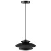 Brilliant moderne Hanglamp Appia met twee zwarte, overlappende conische kappen