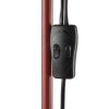Brilliant moderne staande lamp Spari met uplighter en leesarm, rode voet, witte kappen