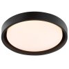 Brilliant ronde LED-plafondlamp Sonora met brede rand voor de hal, 3000 Kelvin warmwit