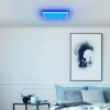 Brilliant RGB LED-plafondlamp Tanida, dimbaar met afstandsbediening, 4000 Kelvin neutraalwit