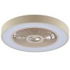 Brilliant beige LED RGB-plafondventilator Catania instelbare lichtkleur 2700-6500 Kelvin