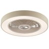 Brilliant beige LED RGB-plafondventilator Catania instelbare lichtkleur 2700-6500 Kelvin