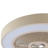 Brilliant beige LED RGB-plafondventilator Catania instelbare lichtkleur 2700-6500 Kelvin