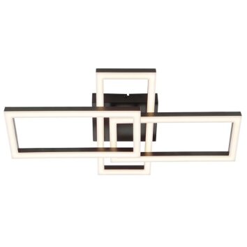 Brilliant LED moderne plafondlamp Jorvic, rechthoekige frames, 3000 Kelvin warmwit