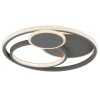 Brilliant Leuchten moderne ronde LED plafondlamp Runda, antraciet, met Memoryfunctie