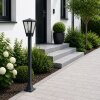 Brilliant Leuchten moderne tuinpaal Westcliff met conische lantaarnkop in antraciet