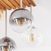 Gastor 4-lichts plafondlamp met bolkappen, E14, boho vintage voor eetkamer