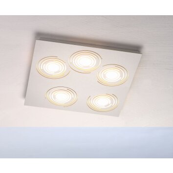 Bopp GALAXY COMFORT Plafondlamp LED Aluminium, 5-lichts
