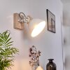 Orny Muurlamp Hout licht, 1-licht