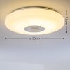 Hemlo Plafondlamp LED Wit, 1-licht, Afstandsbediening, Kleurwisselaar