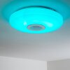 Hemlo Plafondlamp LED Wit, 1-licht, Afstandsbediening, Kleurwisselaar