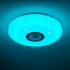 Hemlo Plafondlamp LED Wit, 1-licht, Afstandsbediening, Kleurwisselaar