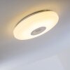 Hemlo Plafondlamp LED Wit, 1-licht, Afstandsbediening, Kleurwisselaar