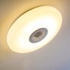 Hemlo Plafondlamp LED Wit, 1-licht, Afstandsbediening, Kleurwisselaar