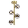 Lucide TYCHO Plafondlamp Goud, 4-lichts