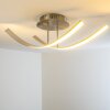 Aranu Plafondlamp LED roestvrij staal, Nikkel mat, 2-lichts