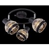 Globo GRIDDY Spotlamp Zwart, 3-lichts