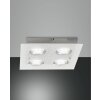 Fabas Luce Bali Plafondlamp LED Zilver, 4-lichts