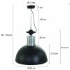 Steinhauer Brooklyn Hanglamp Zwart, 1-licht
