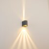 Mora Buiten muurverlichting LED Grijs, 2-lichts