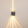 Mora Buiten muurverlichting LED Grijs, 2-lichts