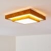 Sora Wood Plafondlamp LED Wit, 1-licht