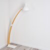 Higashi Staande lamp Hout licht, Wit, 1-licht