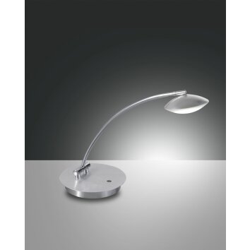 Fabas Luce Hale Tafellamp LED Aluminium, roestvrij staal, 1-licht