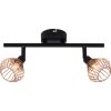 Brilliant Dalma Plafond straler Zwart, 2-lichts