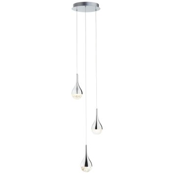 Brilliant FRIZZANTE Hanglamp LED Chroom, 3-lichts
