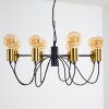Gnarp Hanger Zwart-Goud, 8-lichts