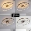 Chute Plafondlamp LED Nikkel mat, 1-licht