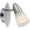 Globo CALEB Spotlamp Chroom, Nikkel mat, 1-licht