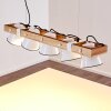 Oksbol Hanglamp Hout licht, Wit, 5-lichts