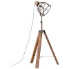 Brilliant Matrix Staande lamp Antraciet, Hout donker, 1-licht