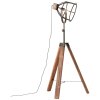 Brilliant Matrix Staande lamp Antraciet, Hout donker, 1-licht
