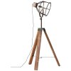 Brilliant Matrix Staande lamp Antraciet, Hout donker, 1-licht