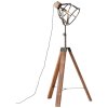 Brilliant Matrix Staande lamp Antraciet, Hout donker, 1-licht