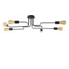 Lucide LESTER Plafondlamp Zwart, 6-lichts